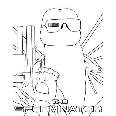 eat a bag of dicks cartoon book sperminator