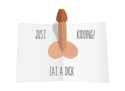 Father's Day Eat a Dick Pop Up Card