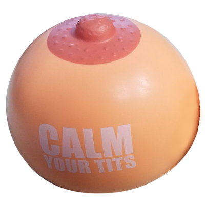 calm your tits stress ball single